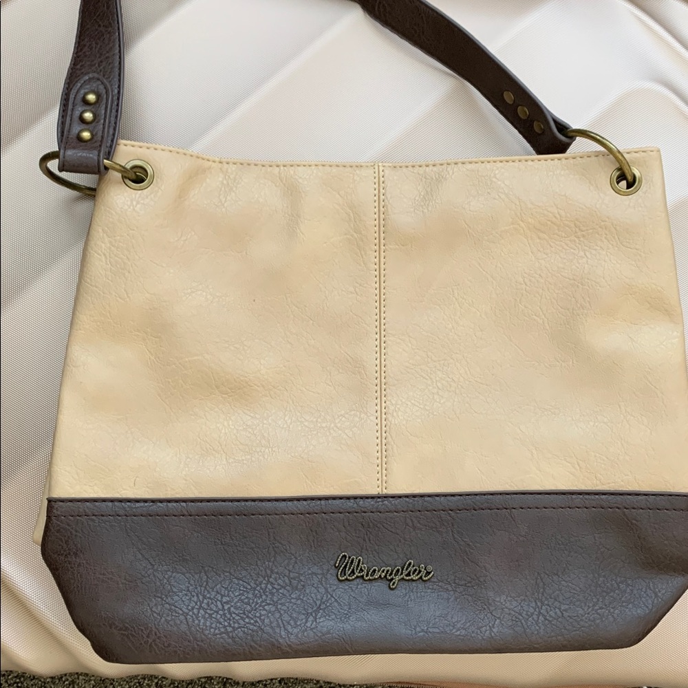 Wrangler Tan and Brown Shoulder Bag